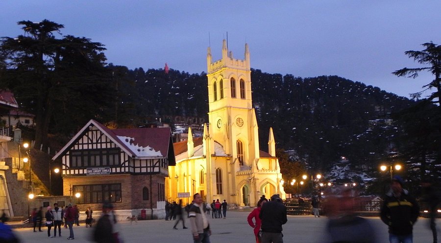 Scenic view of Shimla Christ Church